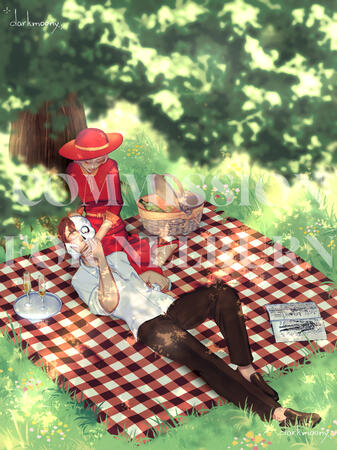 Simple color full body with simple background