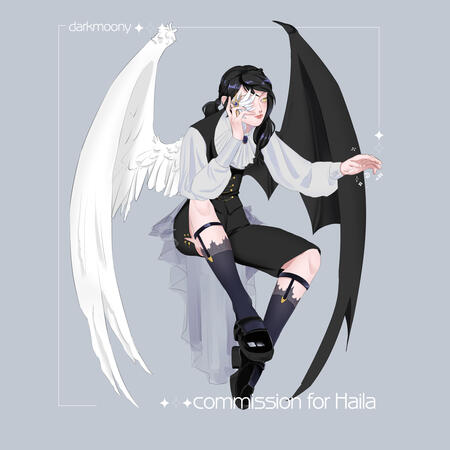 Simple color full body with simple background